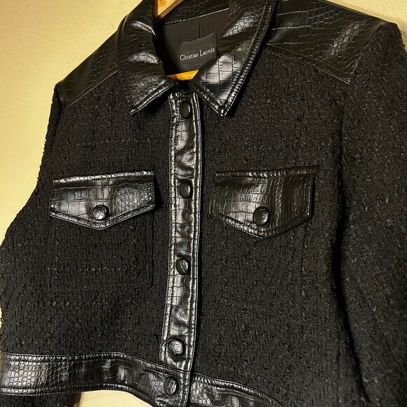 Christian Lacroix Black Cropped Jacket - Picture 3 of 10
